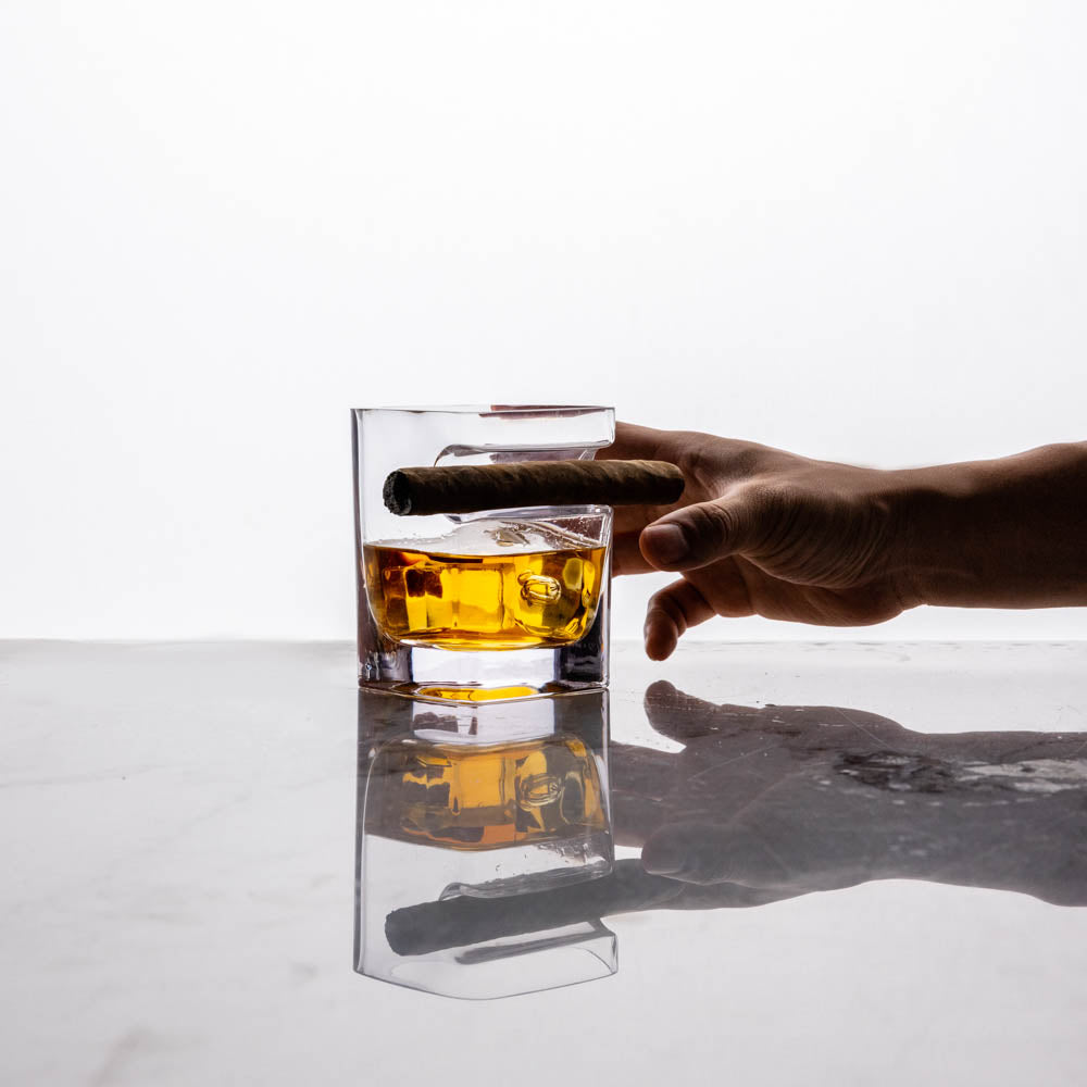 Whiskey Wedge + Cigar Glass Bundle - Clean Whiskey I3