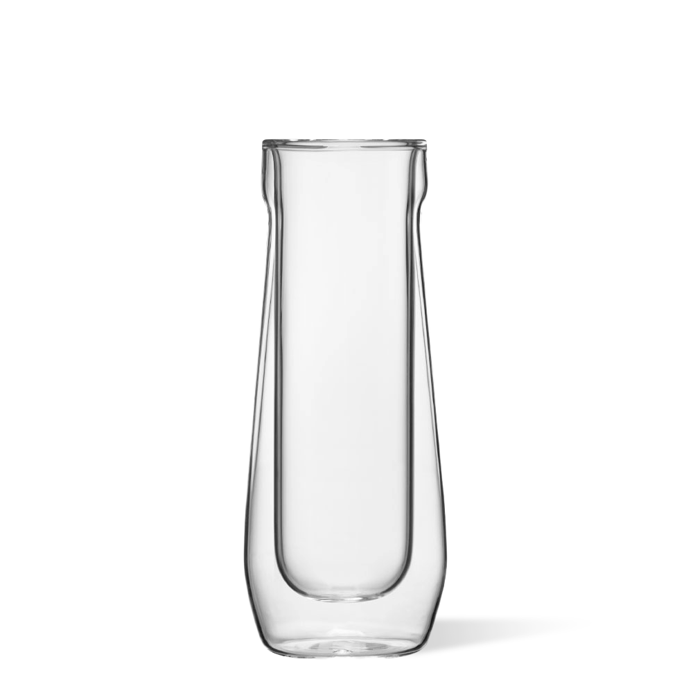 Stemless Flute Glass Set (2) - Smooth Choice T2