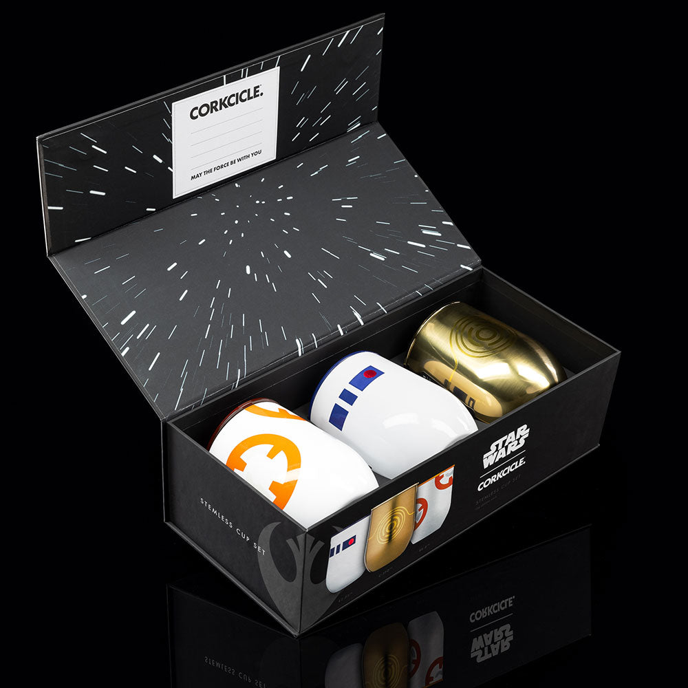 Star Wars TM Droids Stemless Set (3) - Smooth Beverage I7