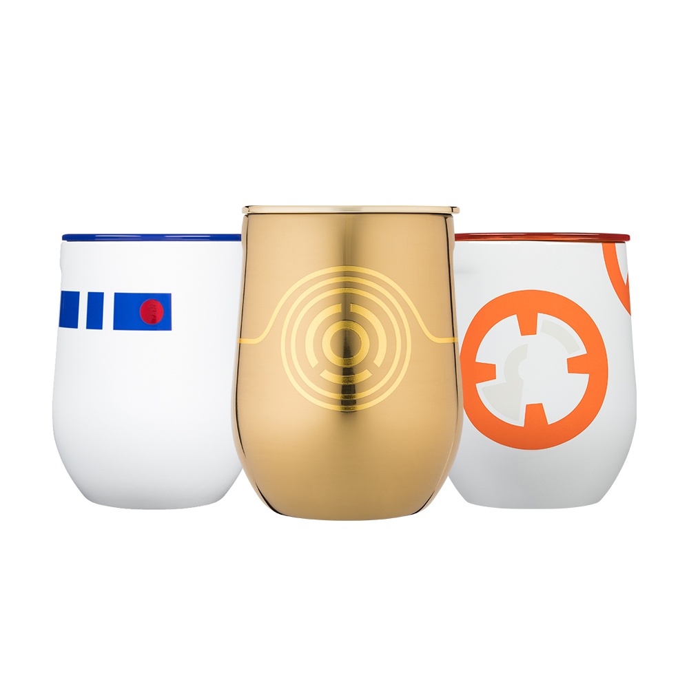 Star Wars TM Droids Stemless Set (3) - Smooth Beverage I7